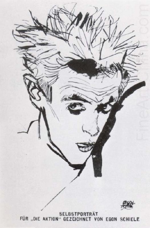 Self Portrait, Egon Schiele
